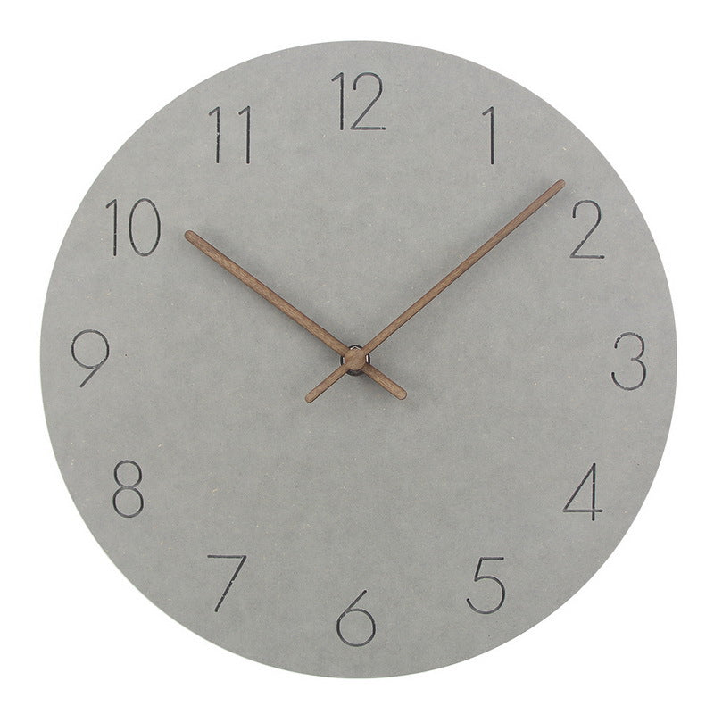 Wall Clock – Scandinavian Minimalist Wooden Design with Silent Quartz Movement