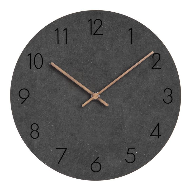 Wall Clock – Scandinavian Minimalist Wooden Design with Silent Quartz Movement