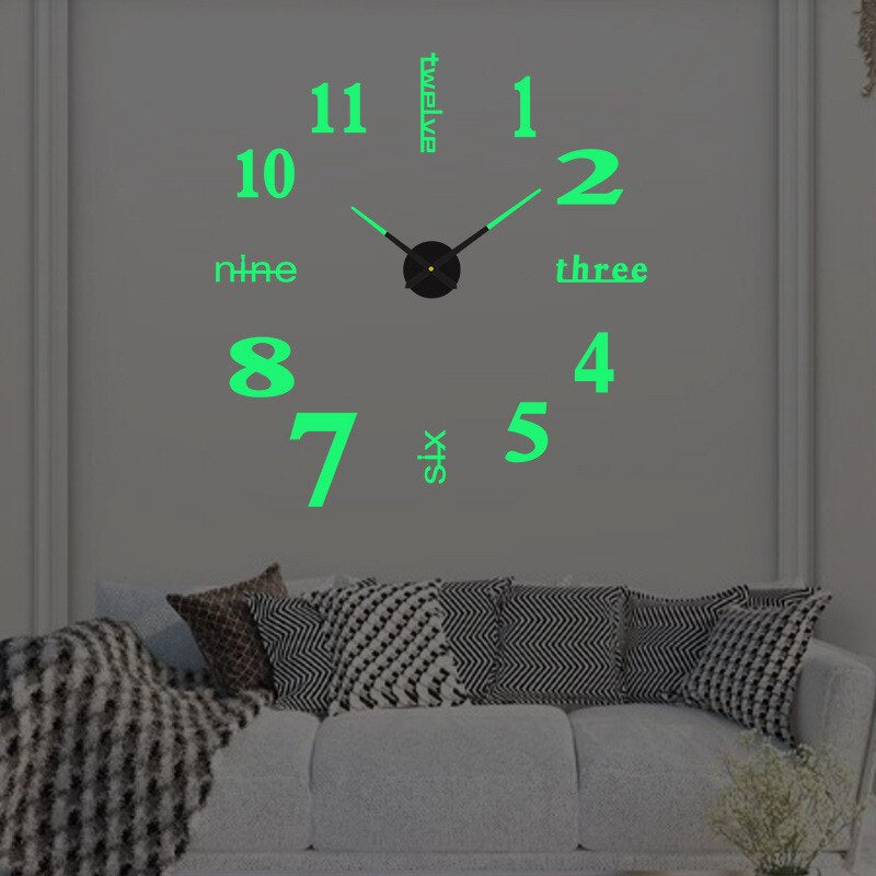 Wandklok – Minimalistisch modern ontwerp met duidelijke wijzerplaat en stil quartzmechanisme