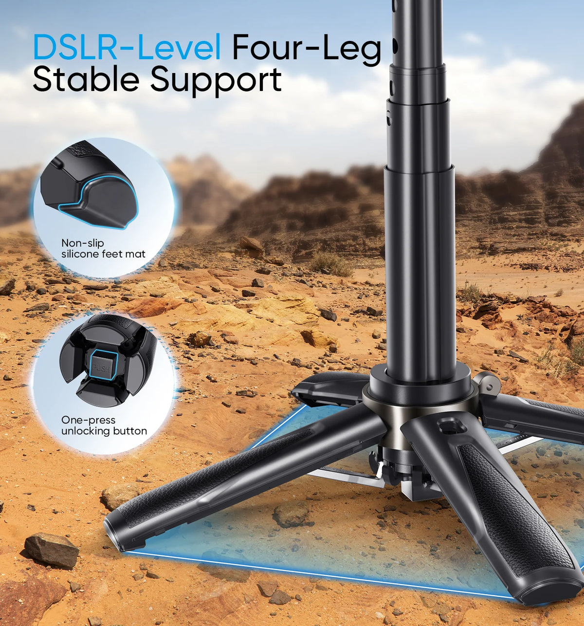3-in-1 Magnetic Selfie Stick Tripod 7