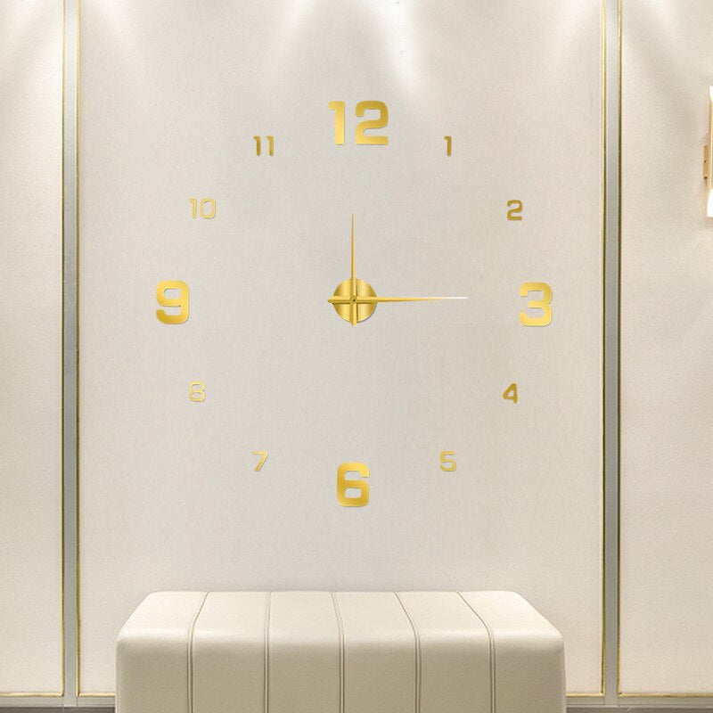 Wandklok – Minimalistisch modern ontwerp met duidelijke wijzerplaat en stil quartzmechanisme