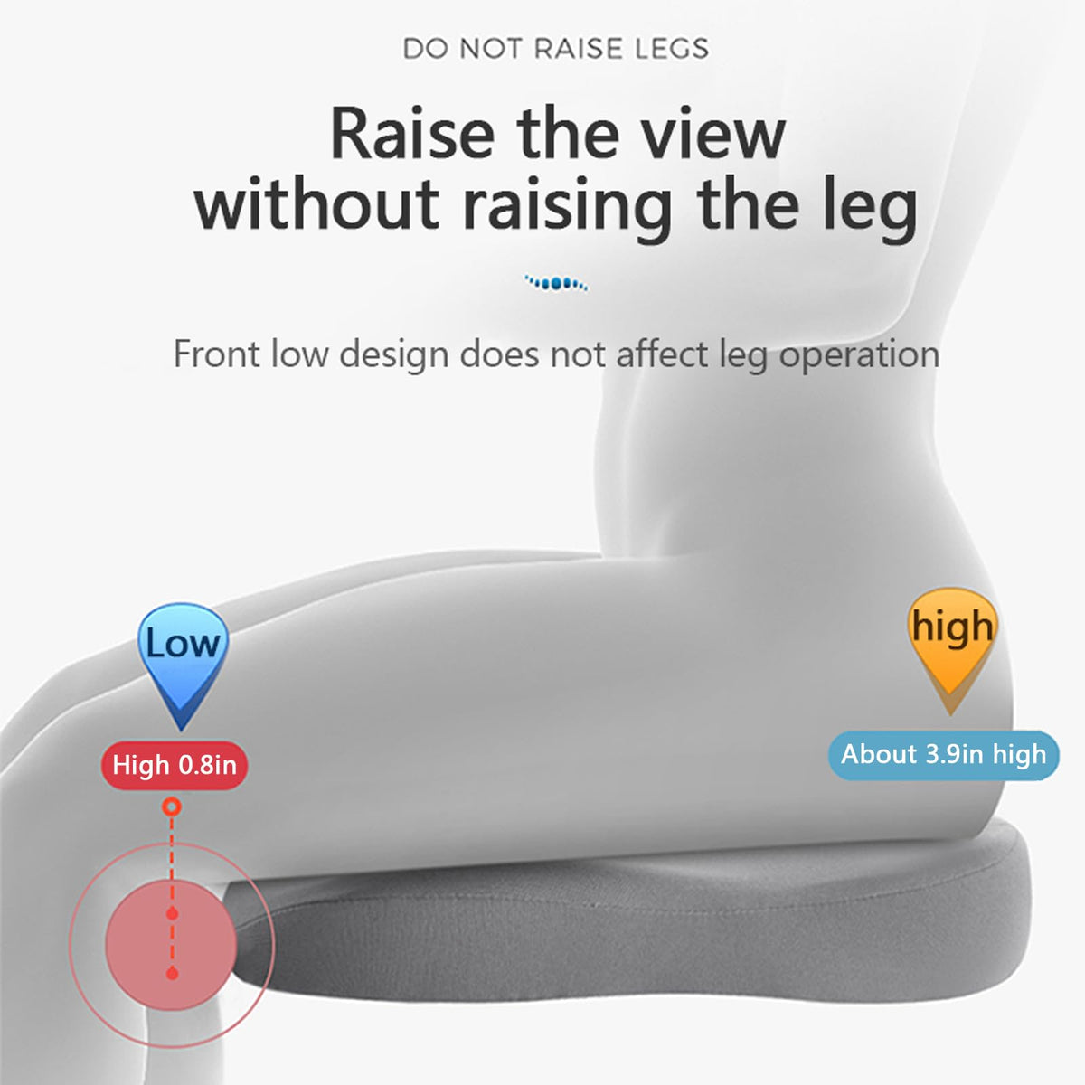 Coussin rehausseur de siège auto pour meilleure visibilité et confort de conduite