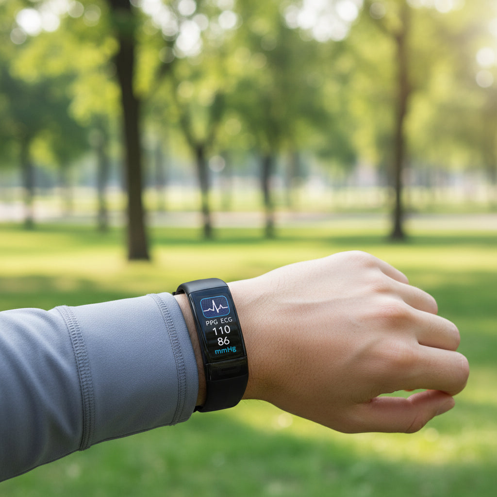 Bracelet fitness intelligent – Suivi d'activité, moniteur de fréquence cardiaque et notifications intelligentes