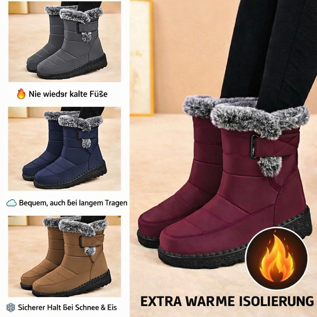 Bottes d’Hiver pour Femmes | Doublure Chaude, Semelle Antidérapante, Imperméable