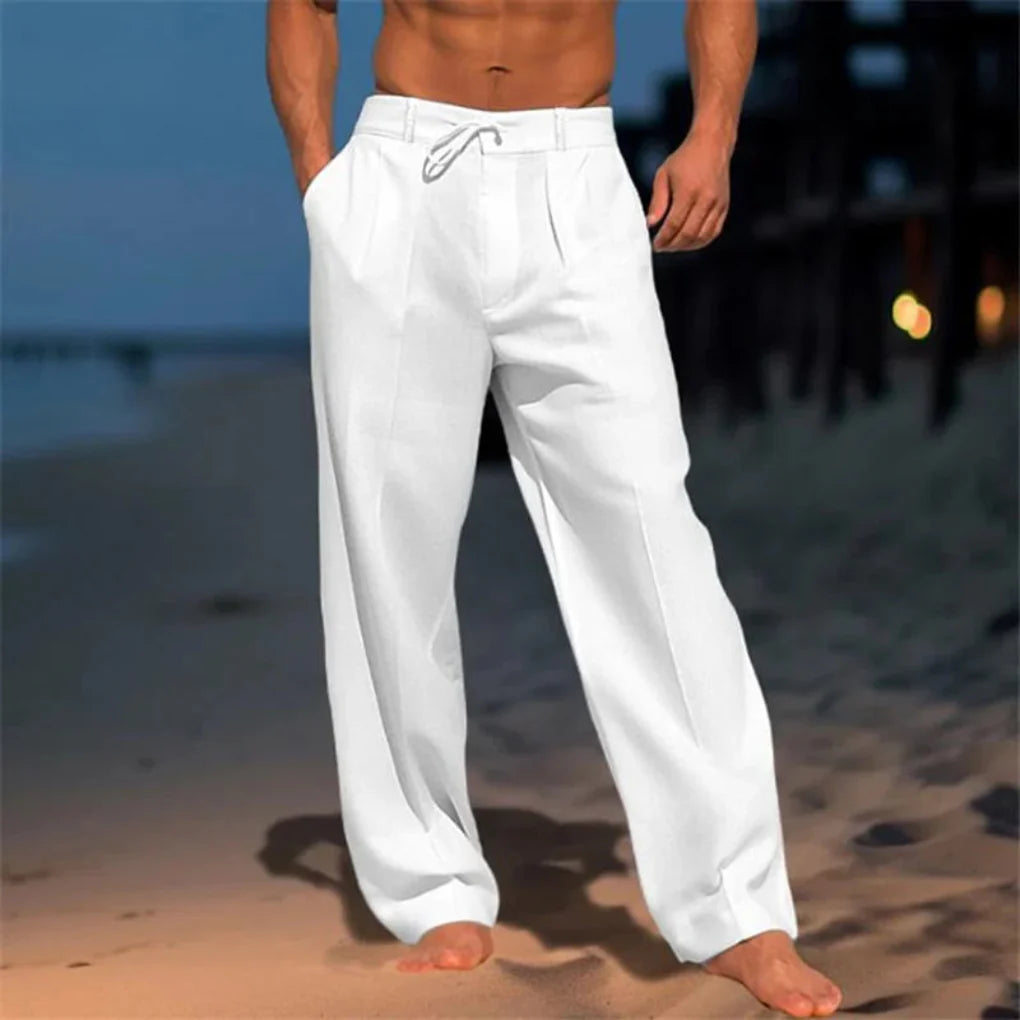 Elegante zomerse luchtig geweven broek voor heren 1