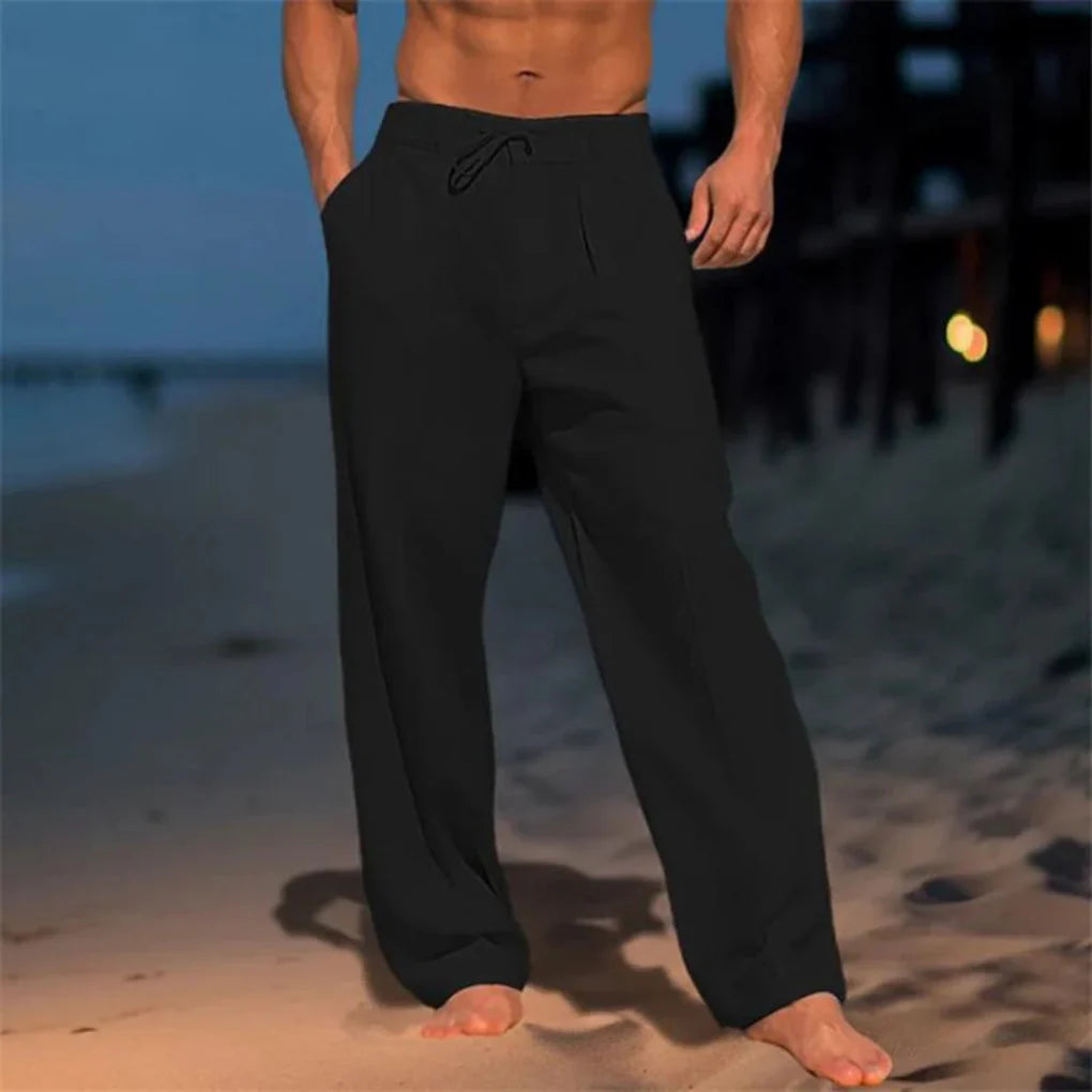 Elegante zomerse luchtig geweven broek voor heren 3