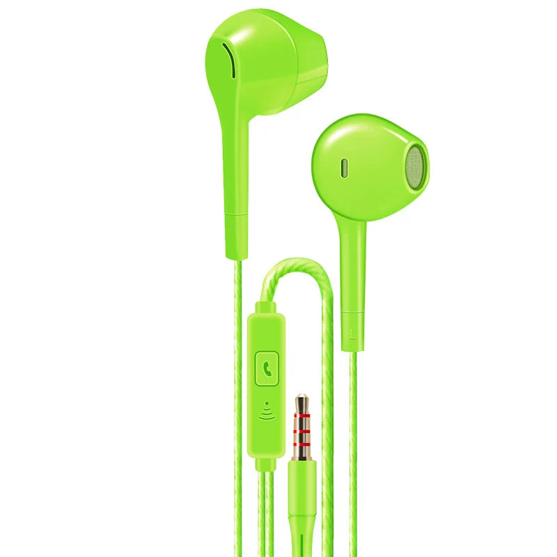 Ergonomic in-ear headphones with microphone and durable cable 4