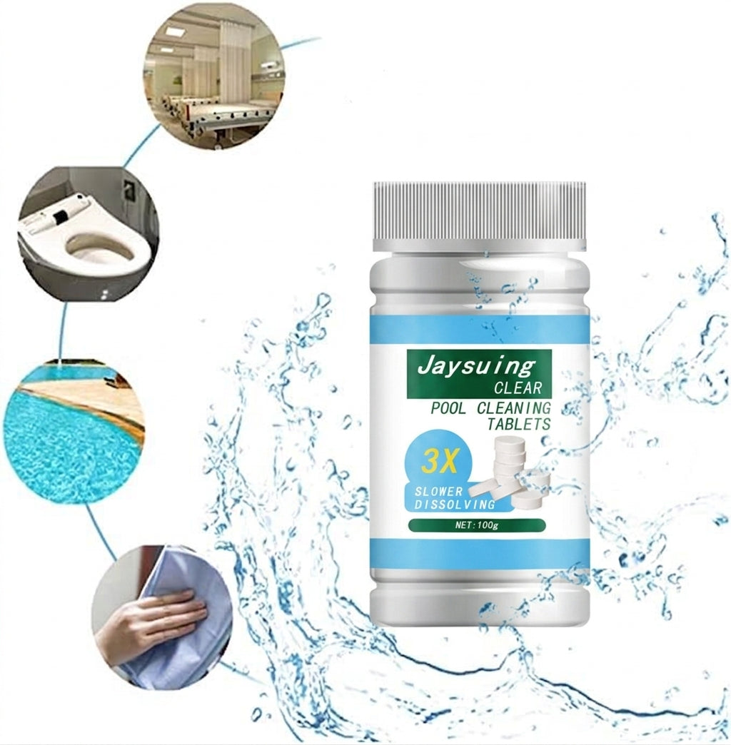 Pastilles de nettoyage pour piscine – Soin de l'eau à dissolution lente pour spas et jacuzzis