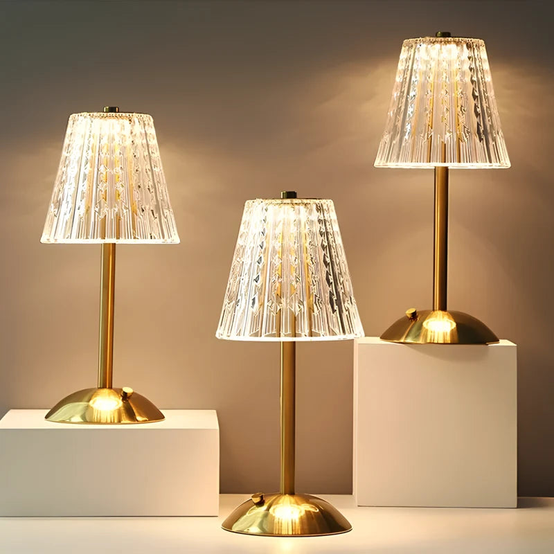 Champagne Crystal Table Lamp 7