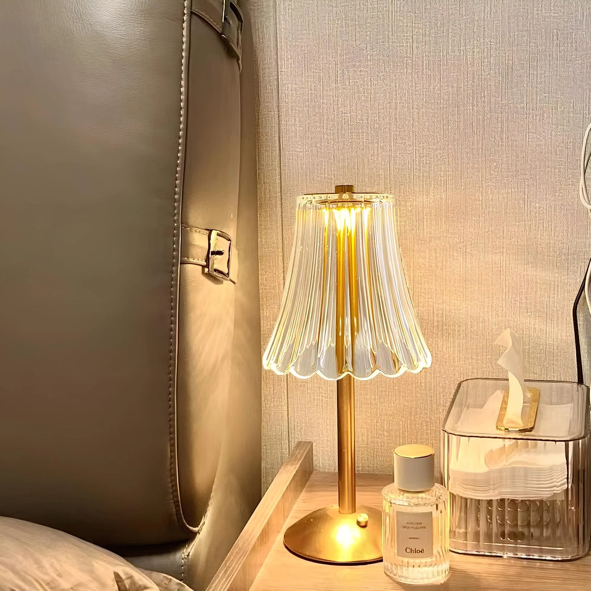 Champagne Crystal Table Lamp 8