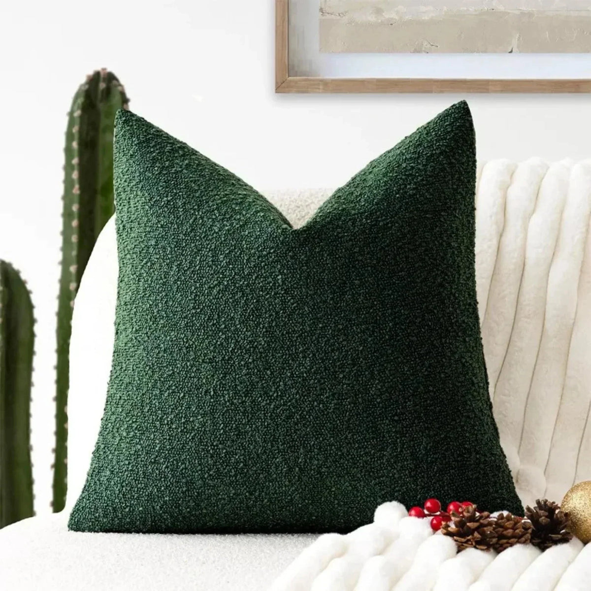 Bouclé pillow cover