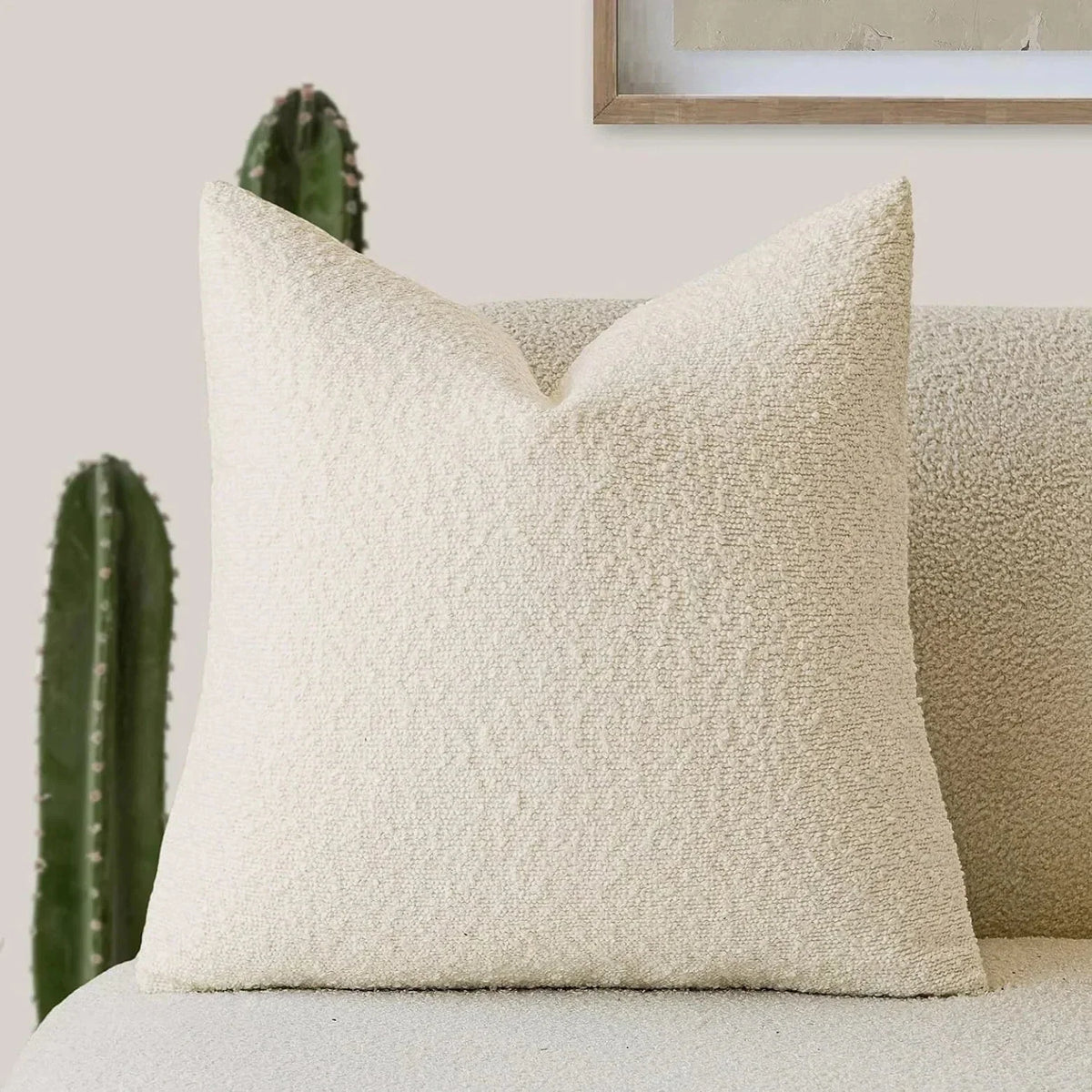 Bouclé pillow cover