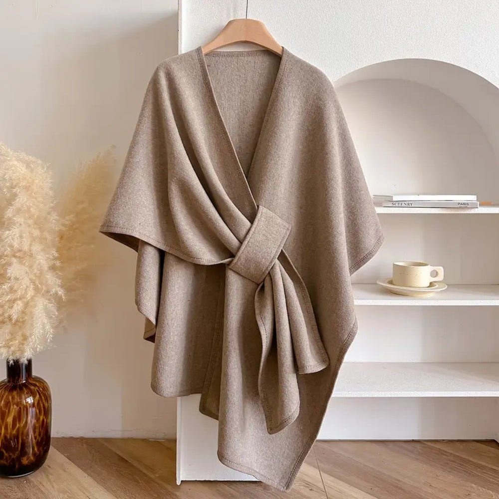 Poncho cardigan femme – Tombé doux, style polyvalent et superposition confortable