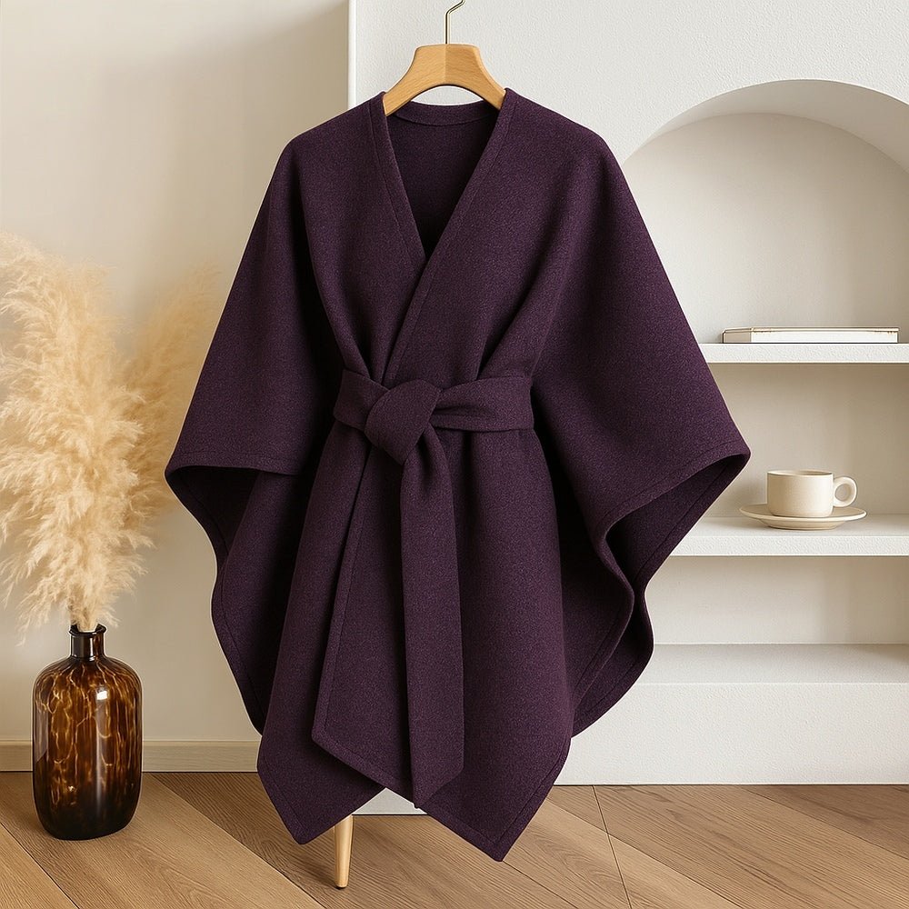 Poncho cardigan femme – Tombé doux, style polyvalent et superposition confortable