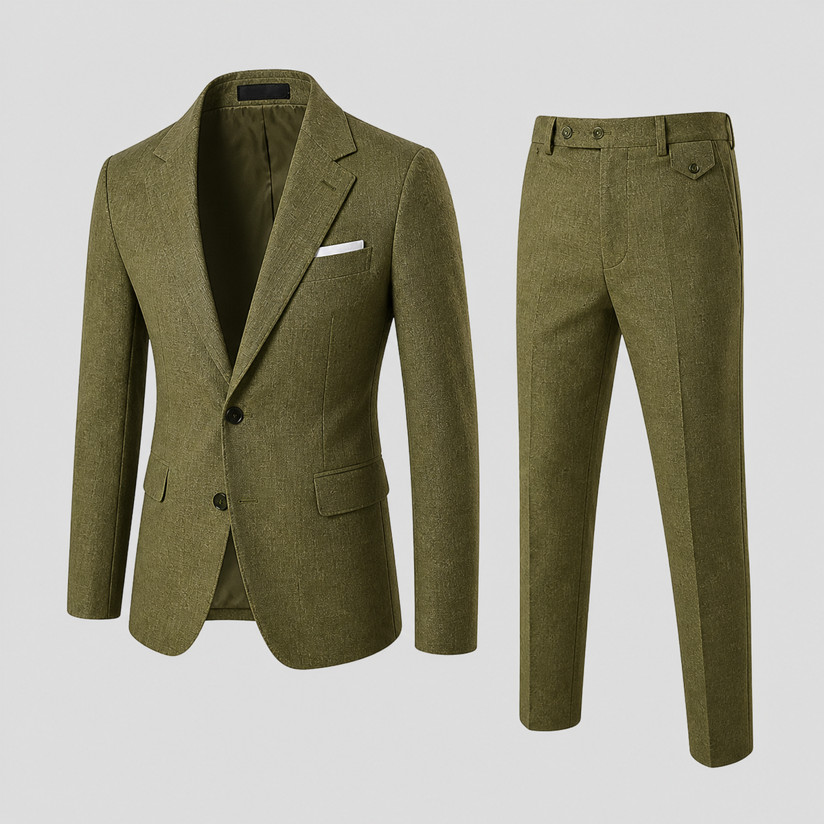 Lunelle | Heren Luchtig Geweven Pak Slim-Fit Zomerse Elegantie 1