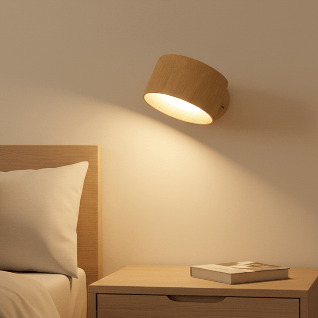 Applique murale sans fil – LED rechargeable, télécommande et couleur de lumière réglable