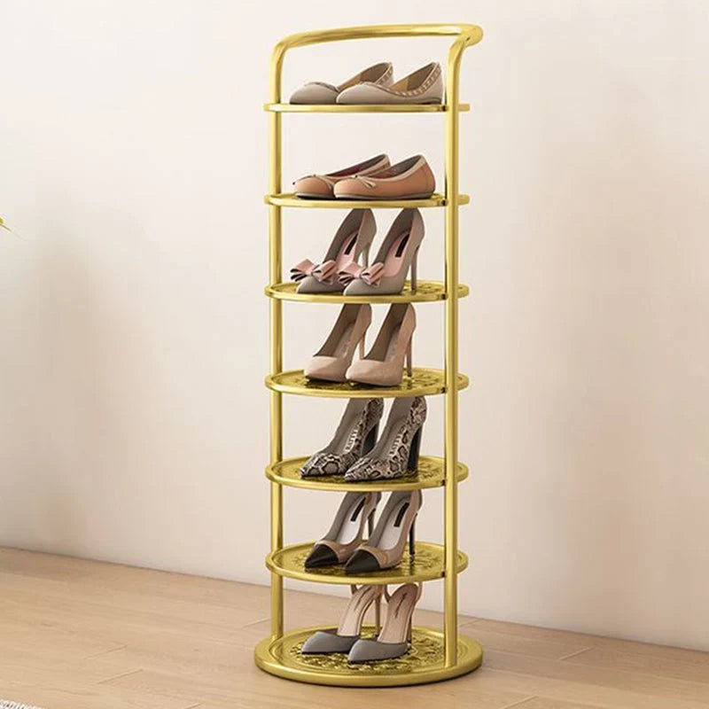 Round shoe rack