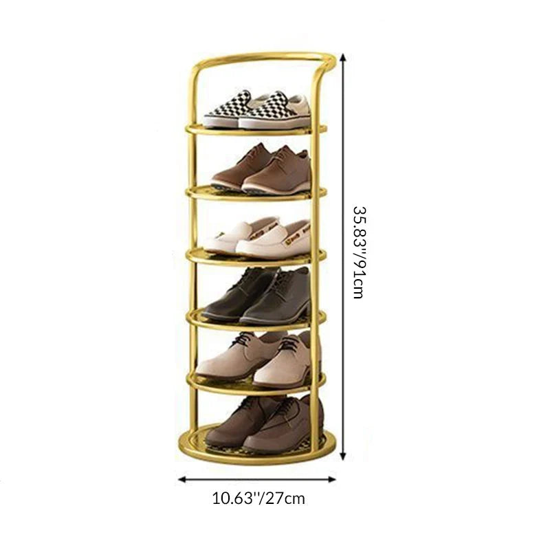 Round shoe rack
