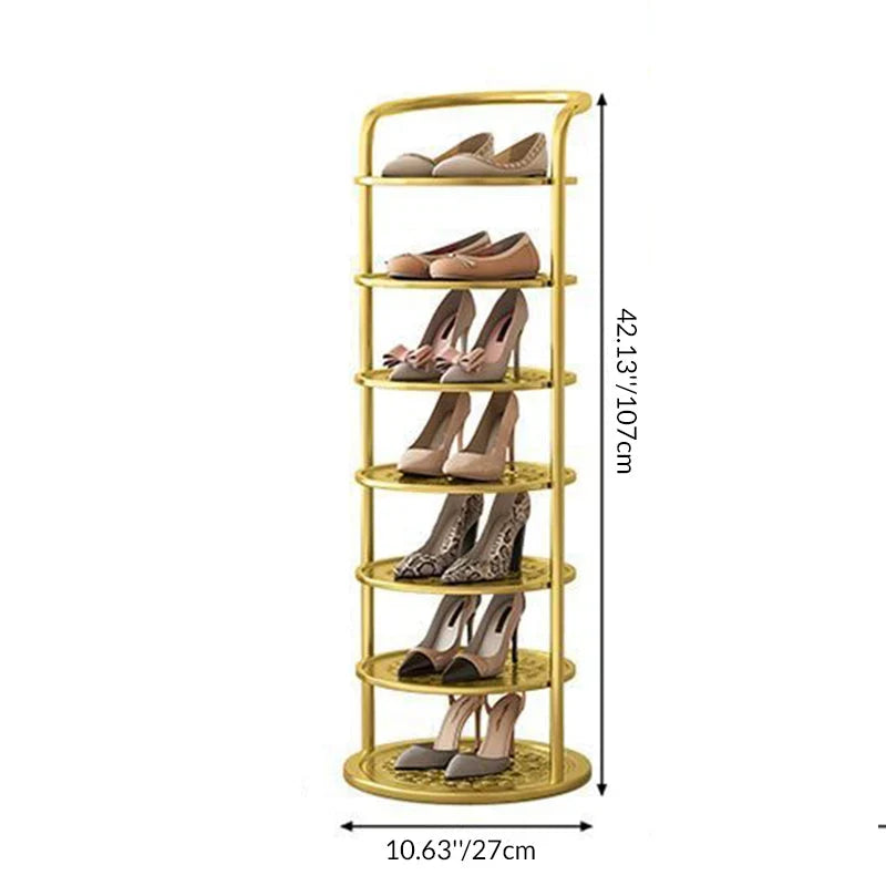 Round shoe rack