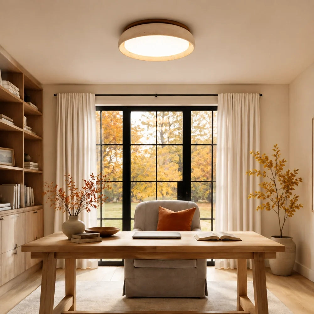 Modern Scandinavian Travertine Ceiling Light 3