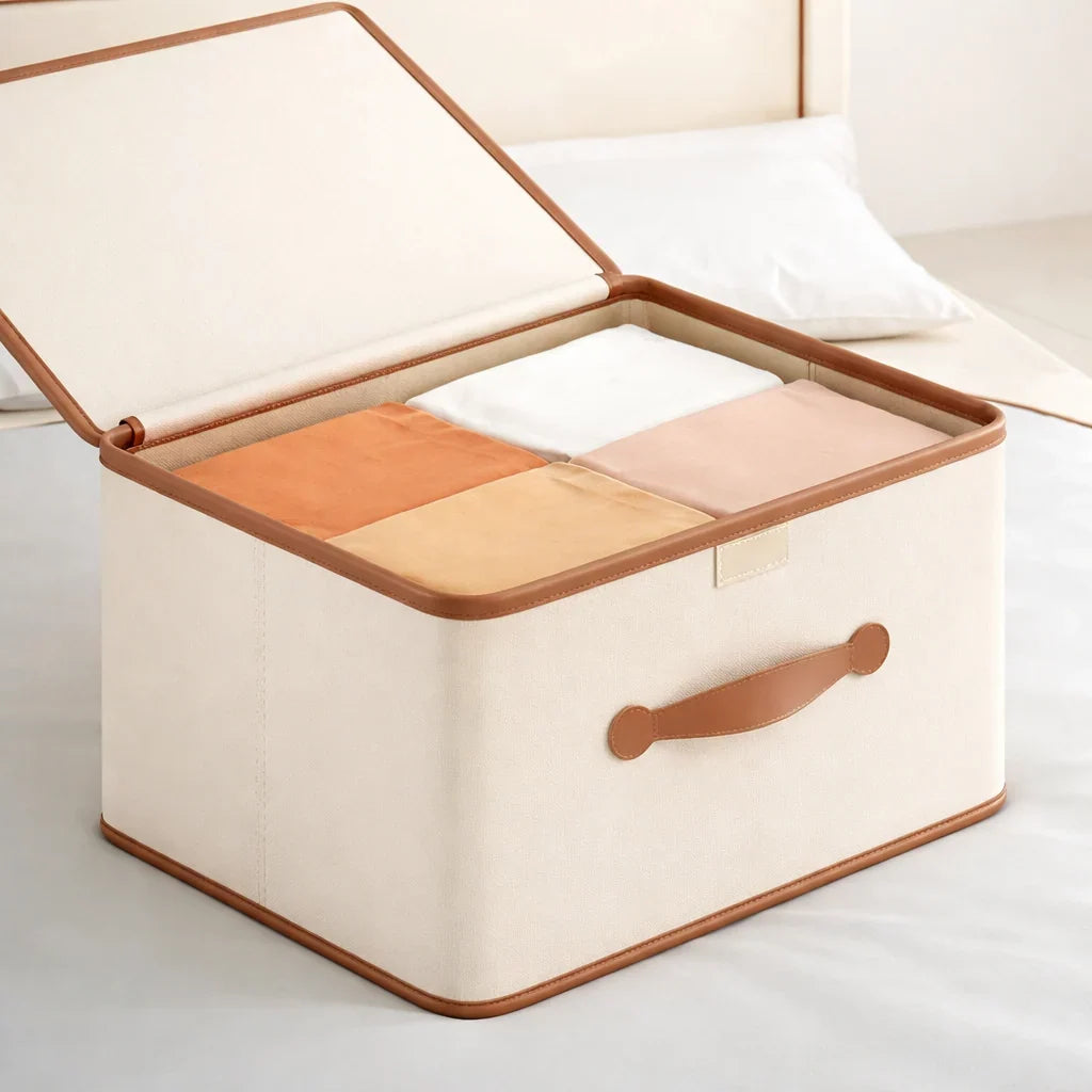 Storage box with lid