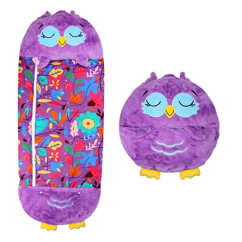 2-in-1 Kids Sleeping Bag – Soft, Hypoallergenic & Transformable into a Cuddly Toy