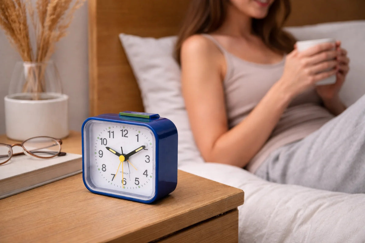 Silent Analog Alarm Clock with Gentle Wake-Up Light and Snooze Function 1