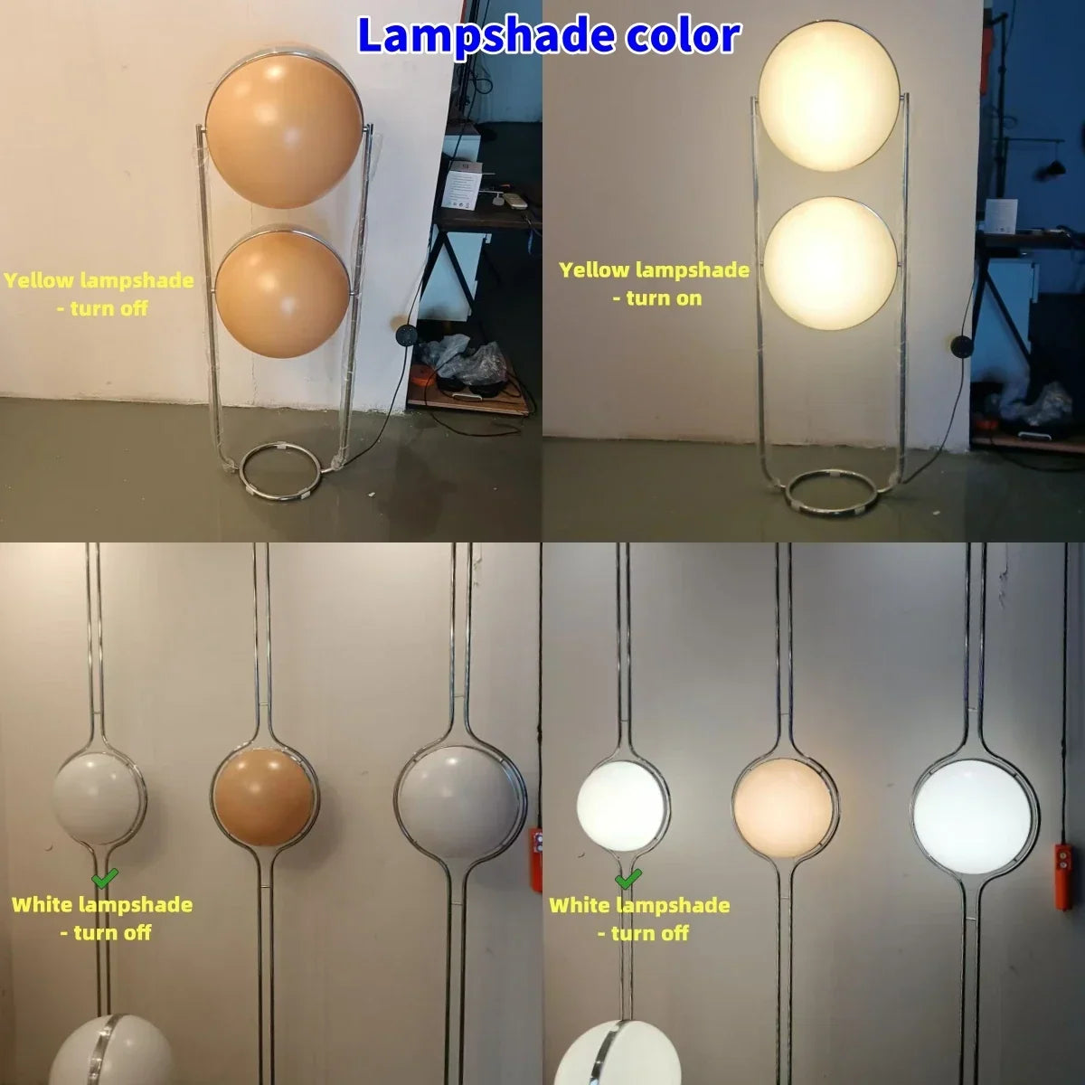Globe floor lamp