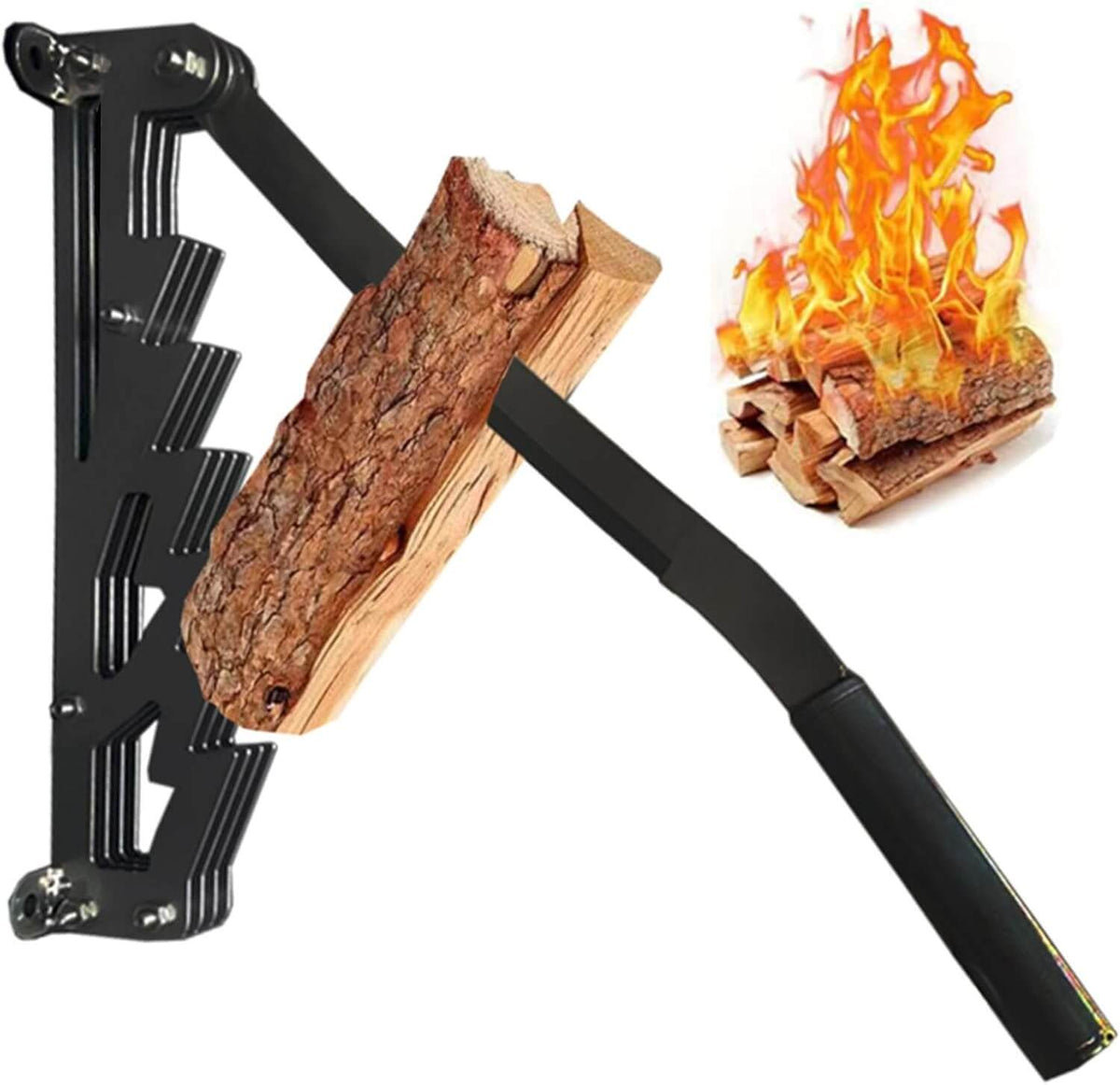 Wall Mounted Firewood Kindling Splitter 0
