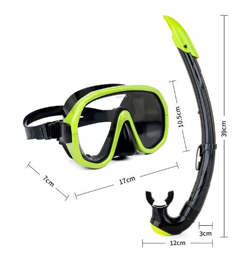 Snorkel Mask – Full Face Dry Top Design with a 180 Degree Panoramic View