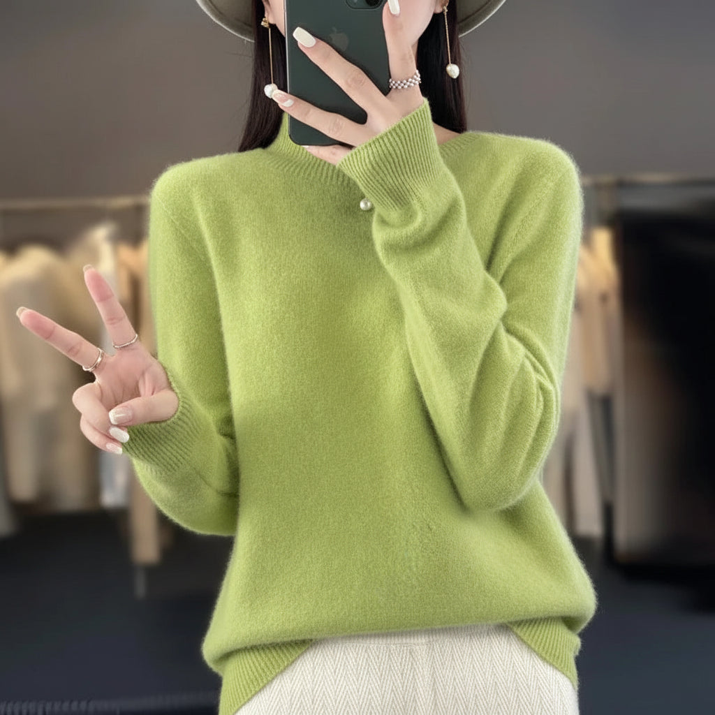 Womens Sweater Soft Knit Crewneck Warm Pullover 10