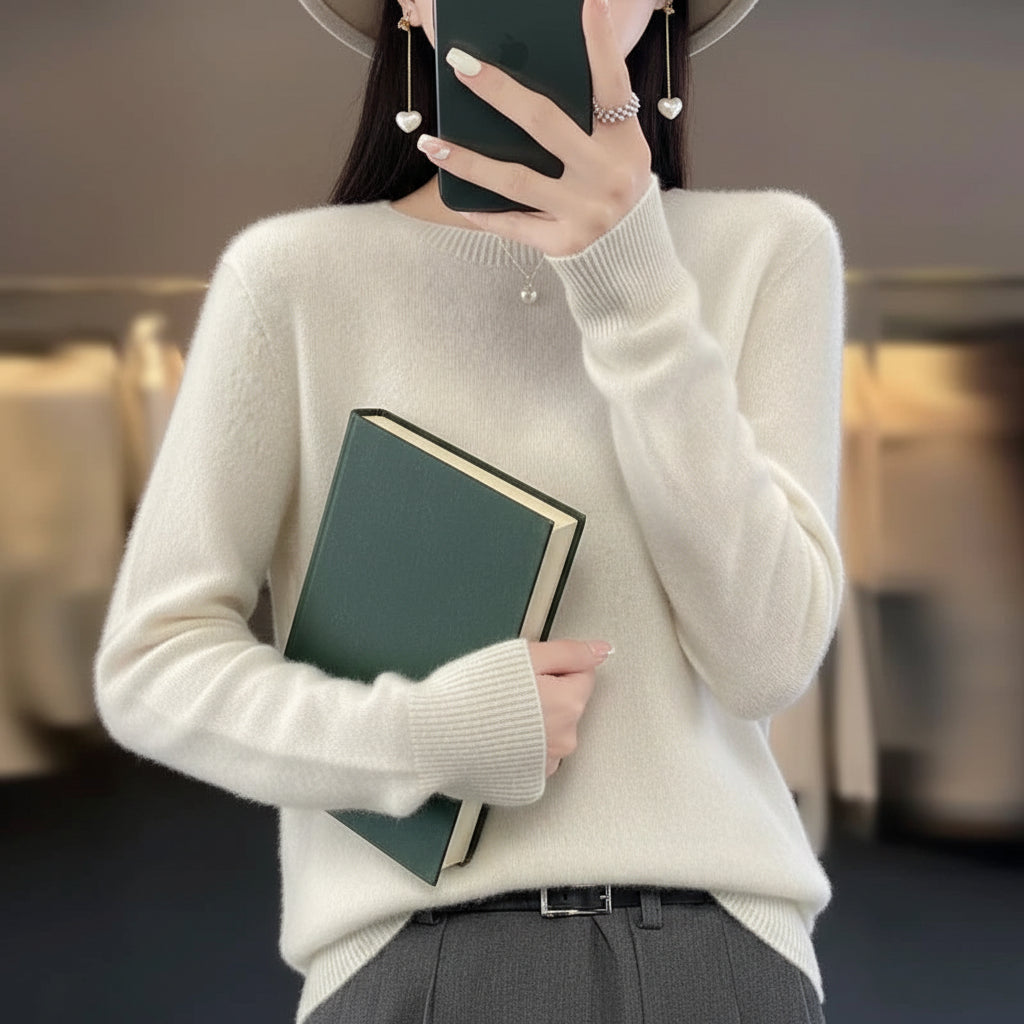 Womens Sweater Soft Knit Crewneck Warm Pullover 11
