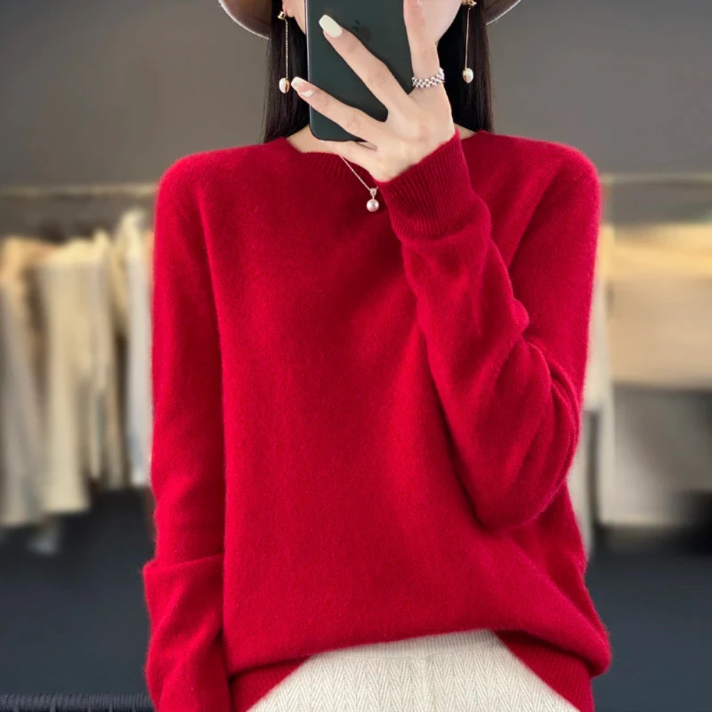 Womens Sweater Soft Knit Crewneck Warm Pullover 13