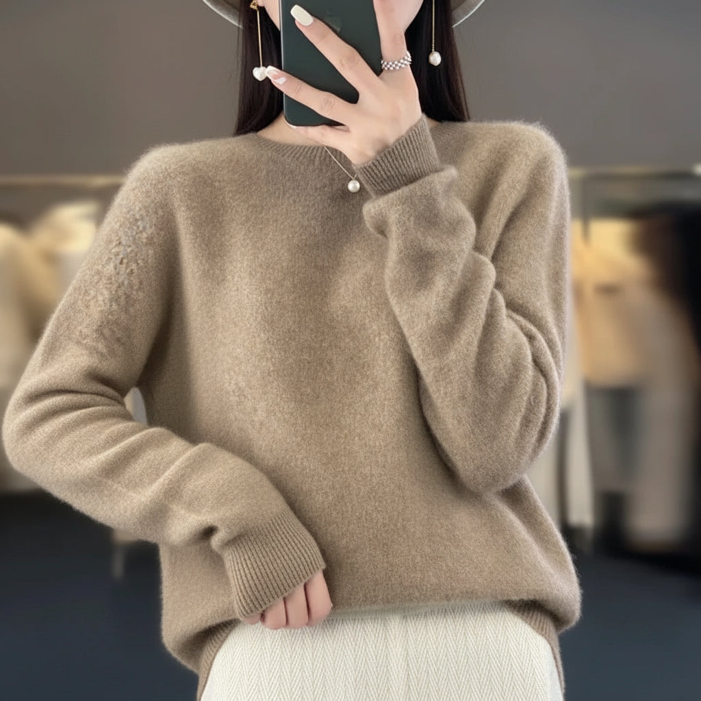 Womens Sweater Soft Knit Crewneck Warm Pullover 2