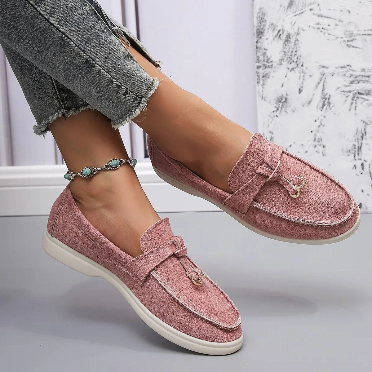 Mocassins Sanne à enfiler, au style intemporel et au confort quotidien pour toutes les occasions