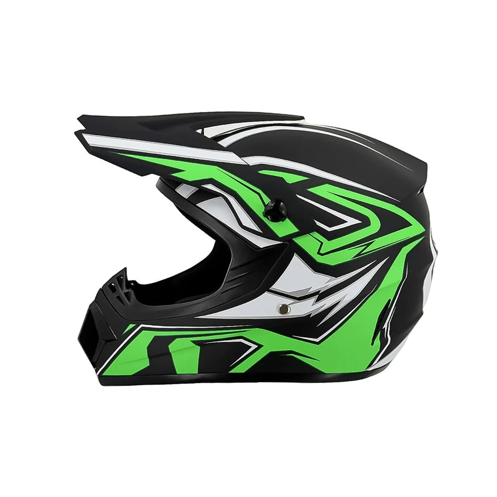 full-face motocross helmet with extended visor and reinforced chin guard Kalsten 33