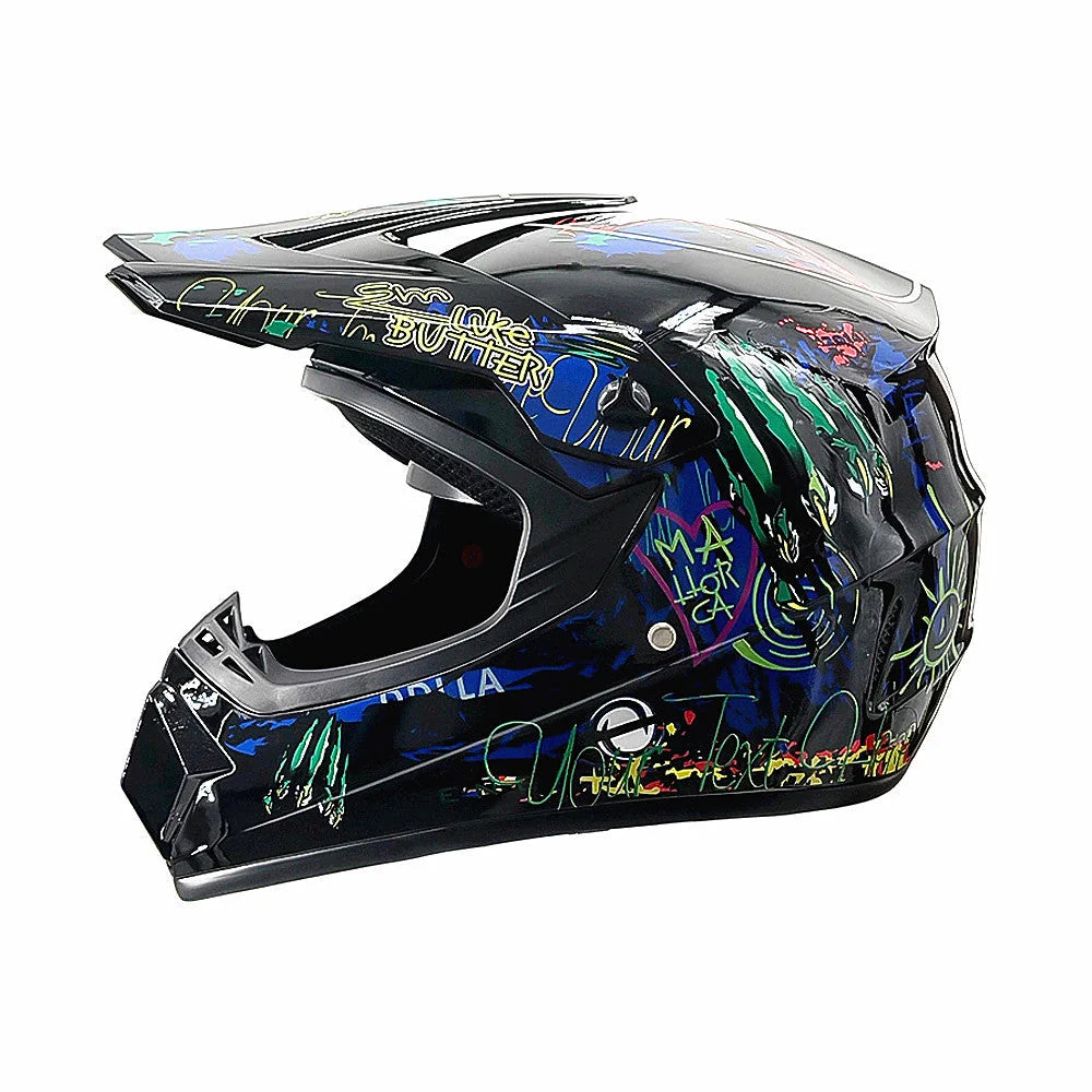 full-face motocross helmet with extended visor and reinforced chin guard Kalsten 35
