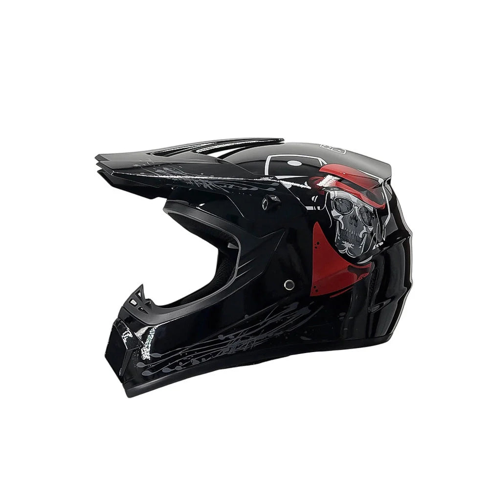 full-face motocross helmet with extended visor and reinforced chin guard Kalsten 6