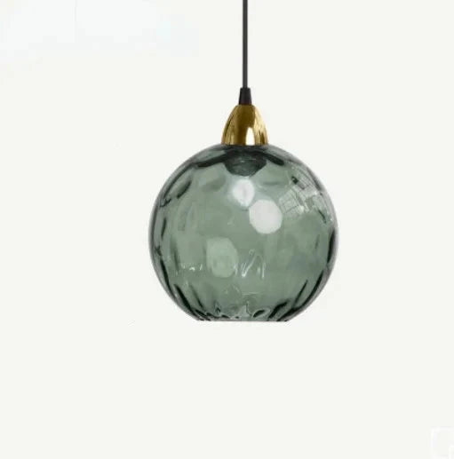 Suspension en verre – Design moderne en verre transparent avec éclairage d'ambiance chaud