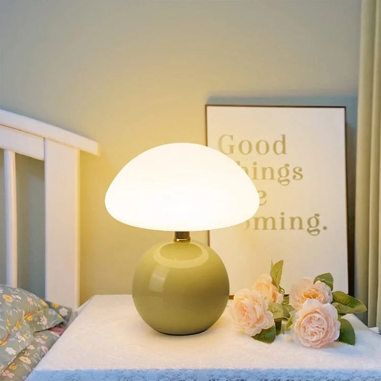 Lampe de table – Design français inspiré du champignon avec lumière LED réglable et style intérieur moderne