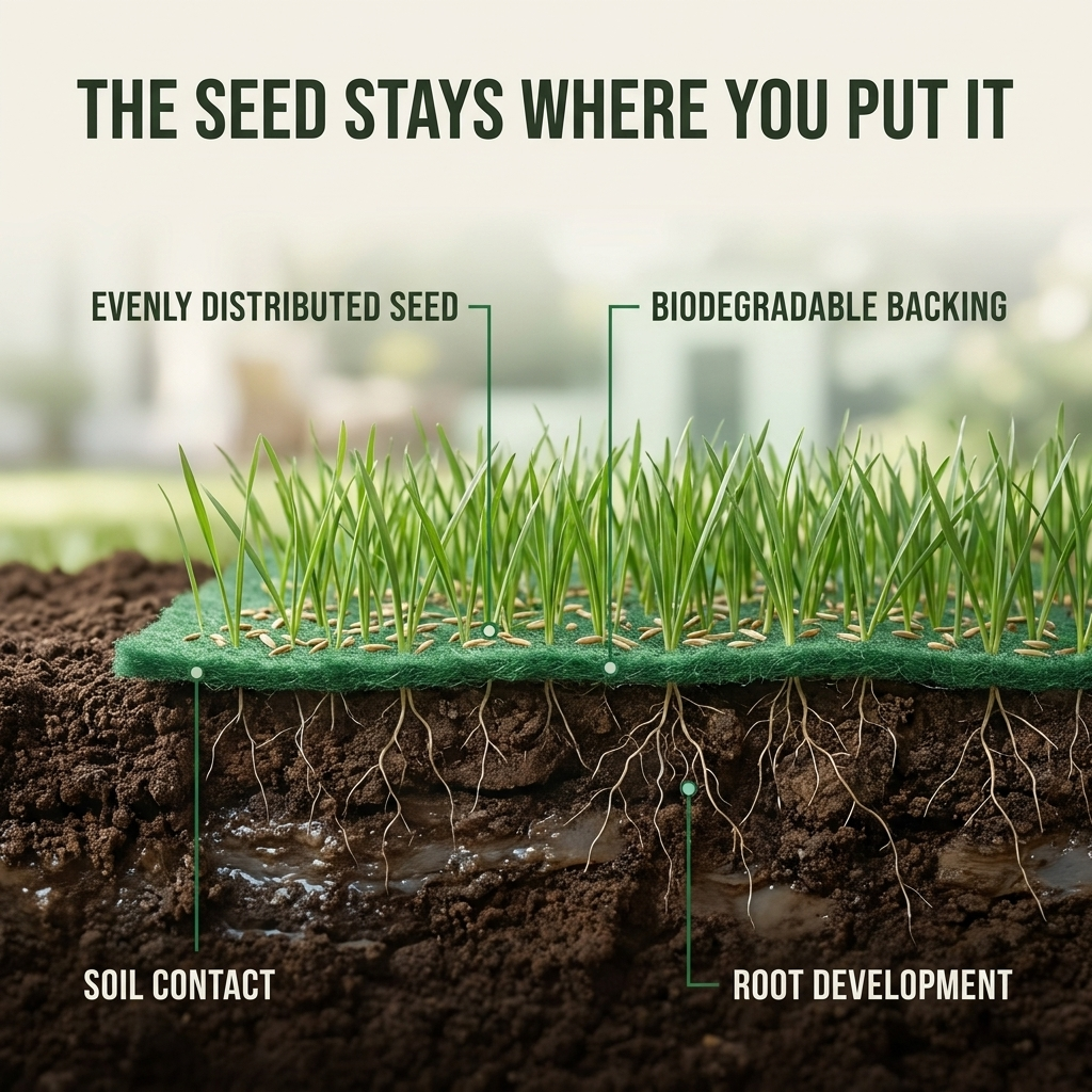 Grass Seed Mat 2-Pack – Biodegradable Rolls for Bare Patches