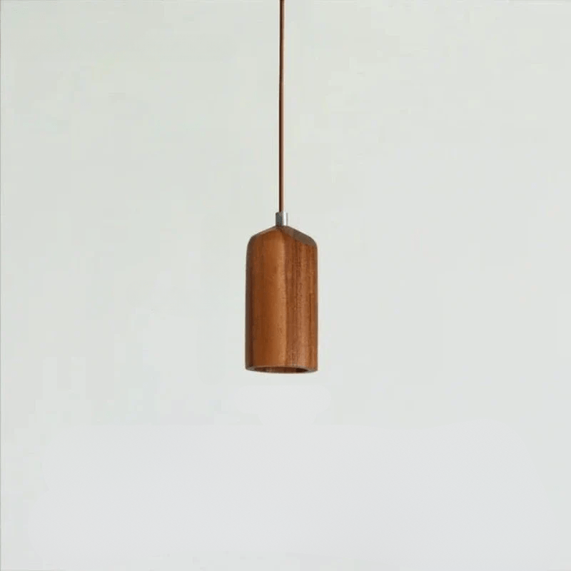 Pendant Lamp – Natural Wood Design with Warm Lighting & Scandinavian Minimalism