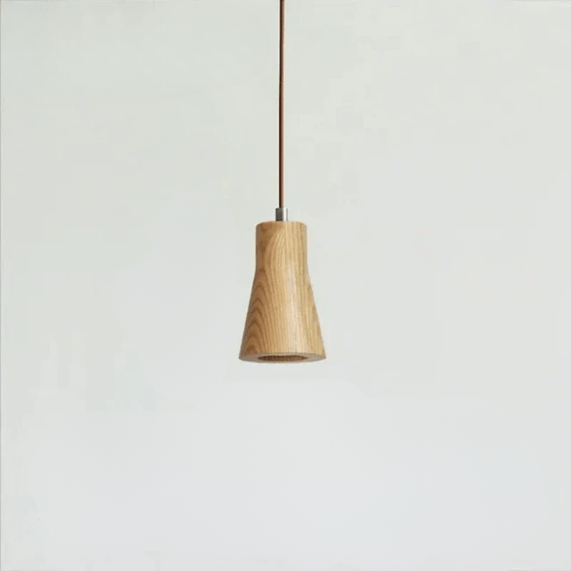Pendant Lamp – Natural Wood Design with Warm Lighting & Scandinavian Minimalism