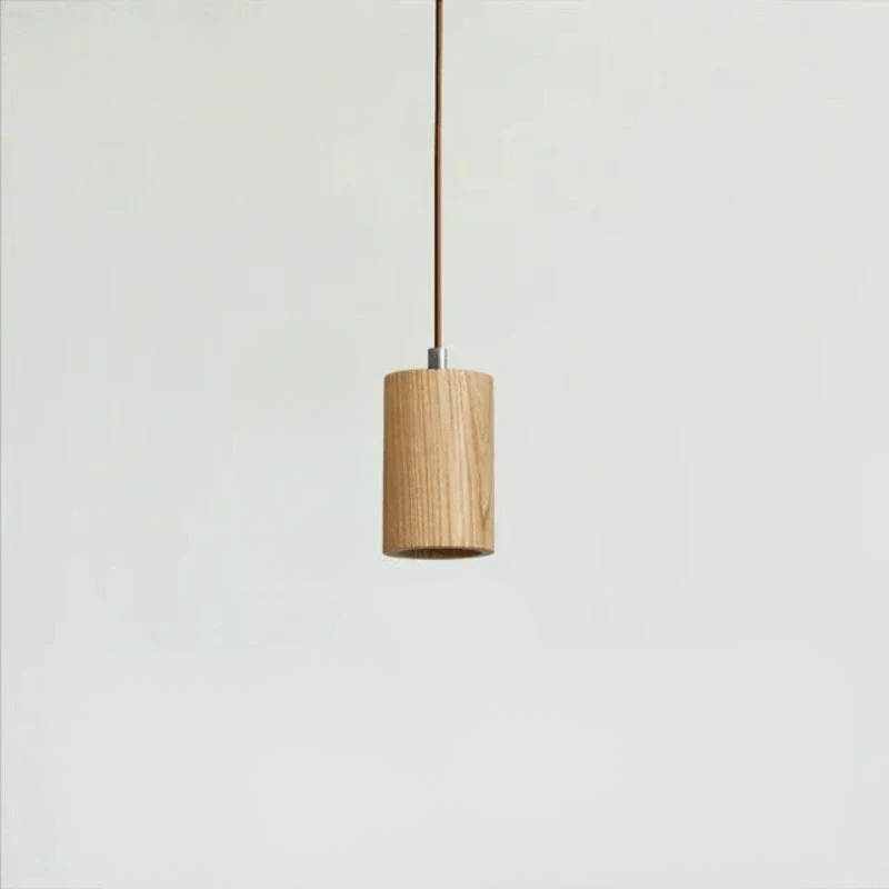 Pendant Lamp – Natural Wood Design with Warm Lighting & Scandinavian Minimalism
