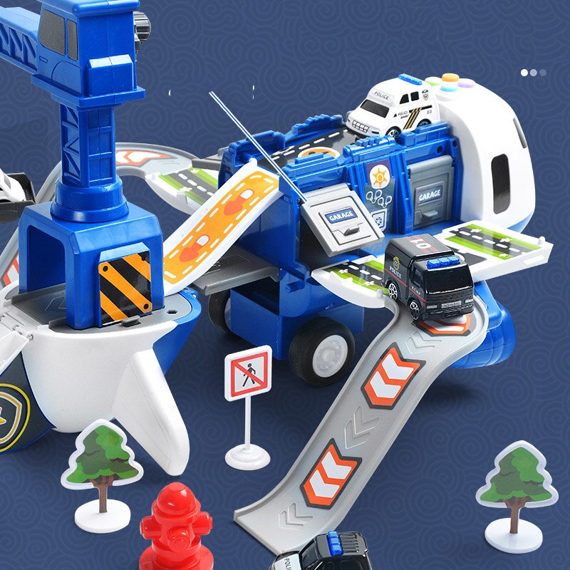 Vliegtuig-speelset voor kinderen – 20-delige SkyExplorer-set met vliegtuig, voertuigen en accessoires