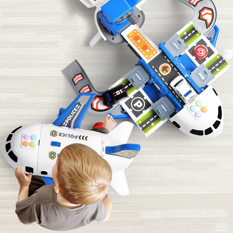 Vliegtuig-speelset voor kinderen – 20-delige SkyExplorer-set met vliegtuig, voertuigen en accessoires