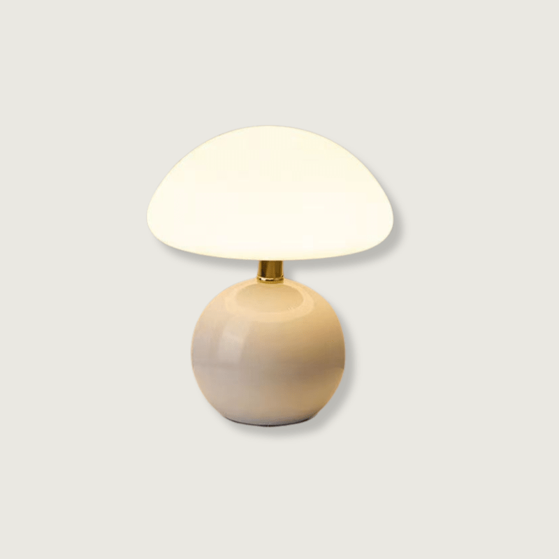 Lampe de table – Design français inspiré du champignon avec lumière LED réglable et style intérieur moderne
