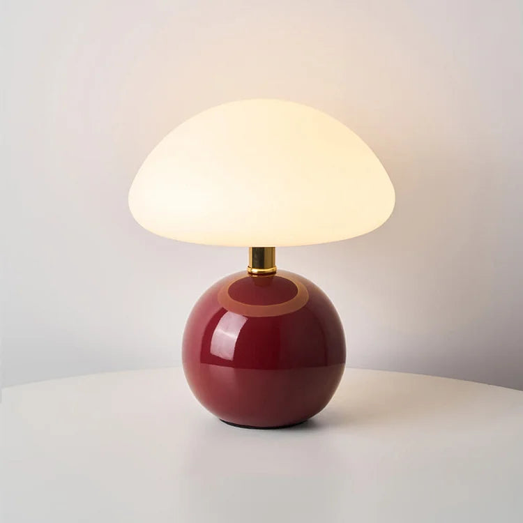 Lampe de table – Design français inspiré du champignon avec lumière LED réglable et style intérieur moderne