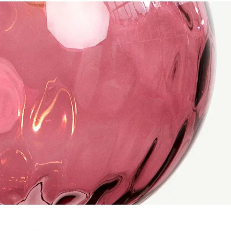 Suspension en verre – Design moderne en verre transparent avec éclairage d'ambiance chaud