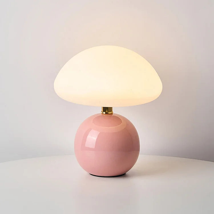 Lampe de table – Design français inspiré du champignon avec lumière LED réglable et style intérieur moderne